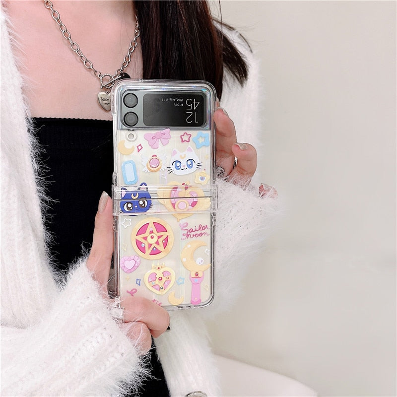 Cute Sailor Moon Samsung Phone Case for Samsung Galaxy Z Flip 3