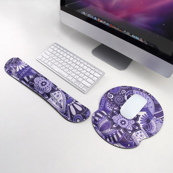 Mouse Pad and Keyboard Wrist Rest Set