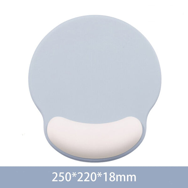 Mouse Pad with Keyboard Wrist Rest Set - misty blue