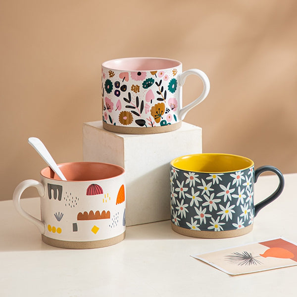 Ceramic coffee mugs