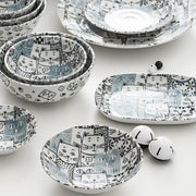Japanese Ceramic Tableware Cartoon Cat Ceramic Plate - Dinner set