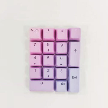 oem profile  keycaps set dark blue digital