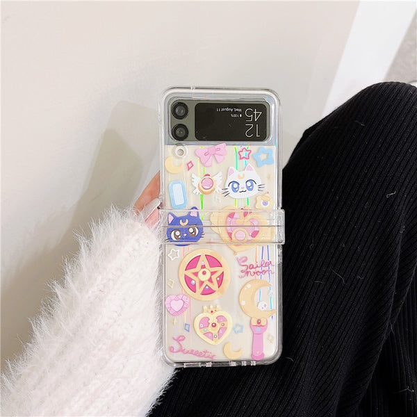 samsung galaxy z flip 3 sailor moon case