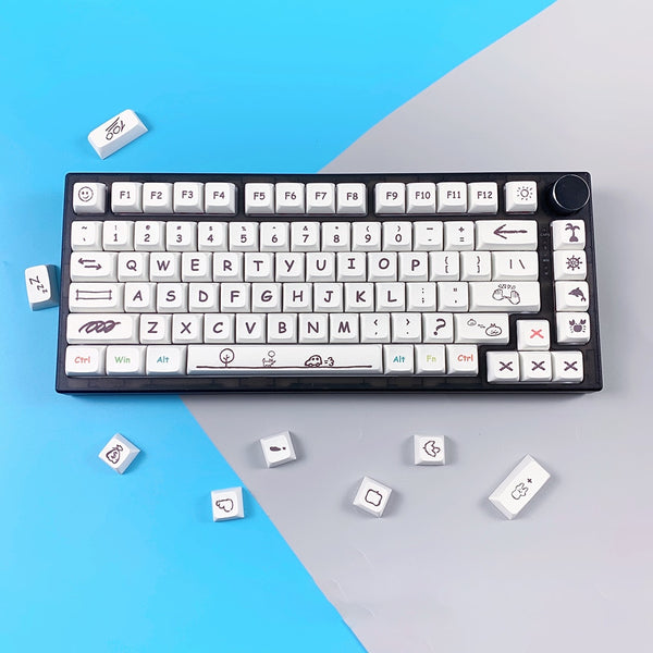 126 keys  graffiti keycap xda profile set