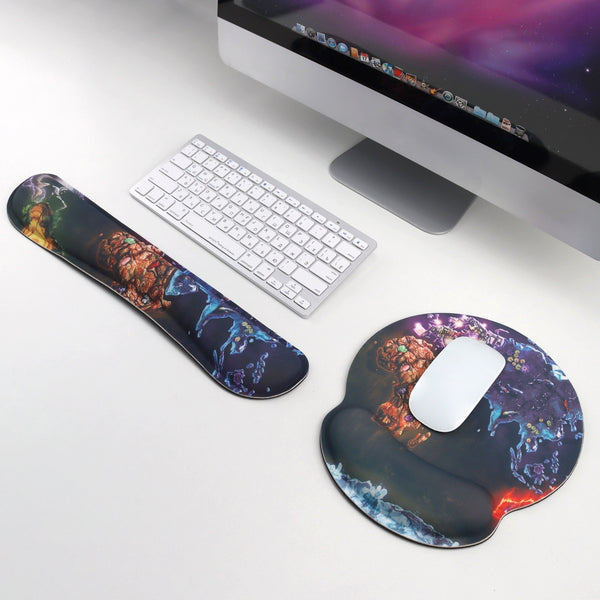 Mouse Pad and Keyboard Wrist Rest Set