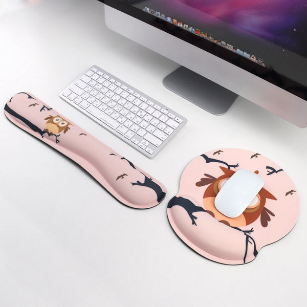 Mouse Pad and Keyboard Wrist Rest Set