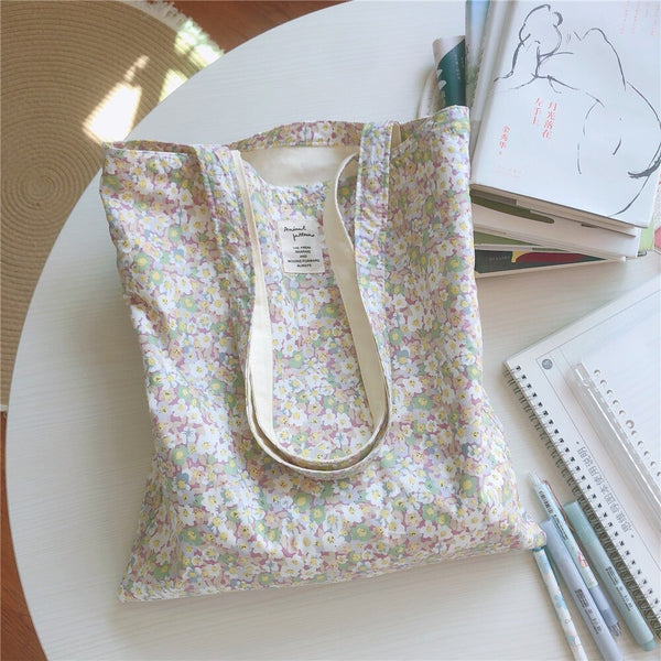 cotton floral tote bag typeb