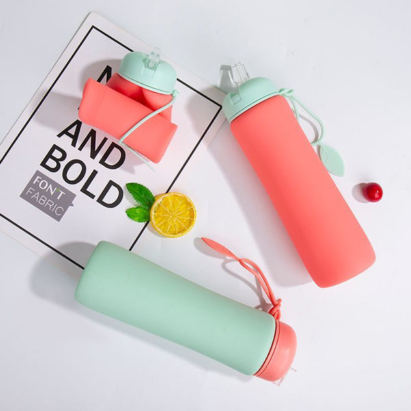foldable silicone water bottle