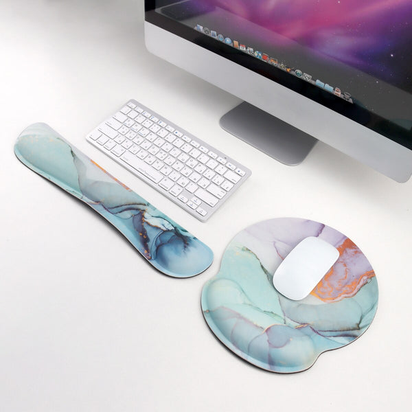 Mouse Pad and Keyboard Wrist Rest Set