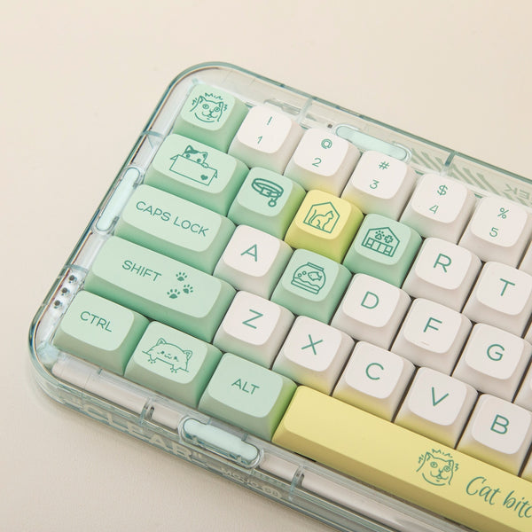 cute pbt dye sublimation keycaps | cute keycaps set