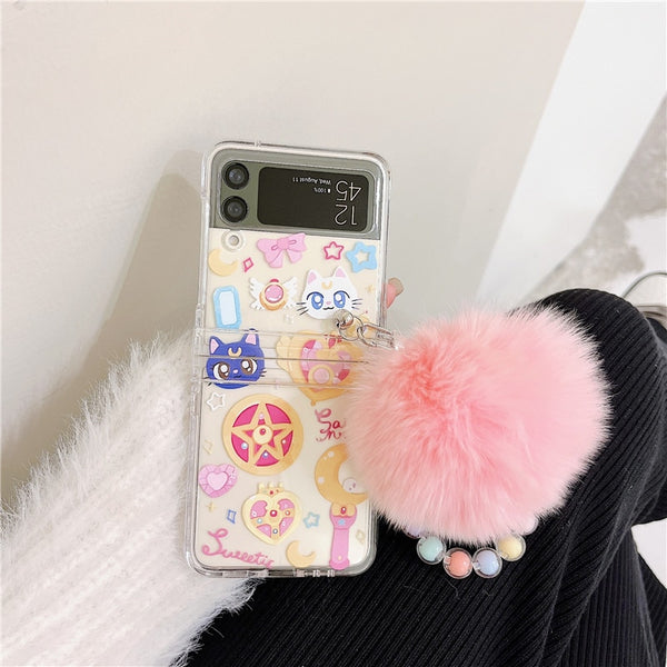 samsung galaxy z flip 3 sailor moon case