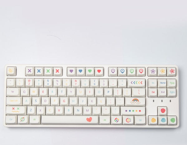 Colourful keycaps set