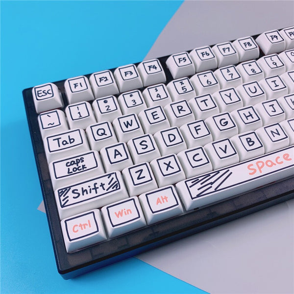 126 keys  graffiti keycap xda profile set