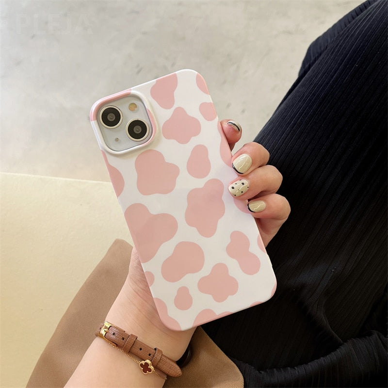 Cute Pink Leopard  Phone Case For iPhone 14
