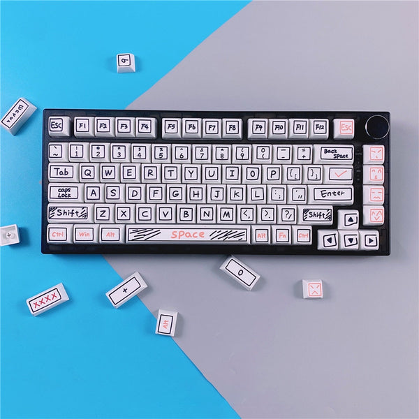 126 keys  graffiti keycap xda profile set