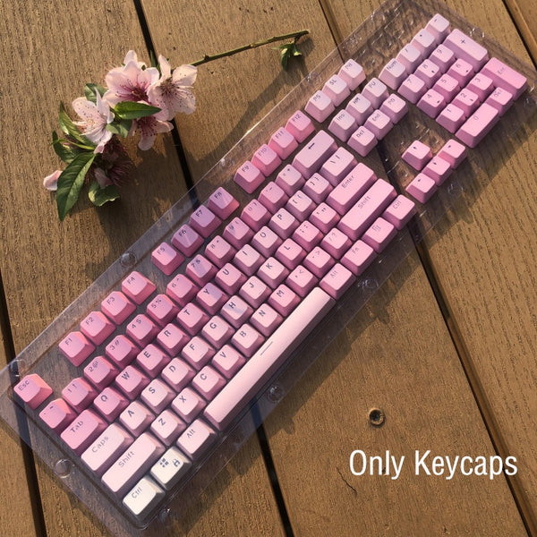 oem profile  keycaps set pink
