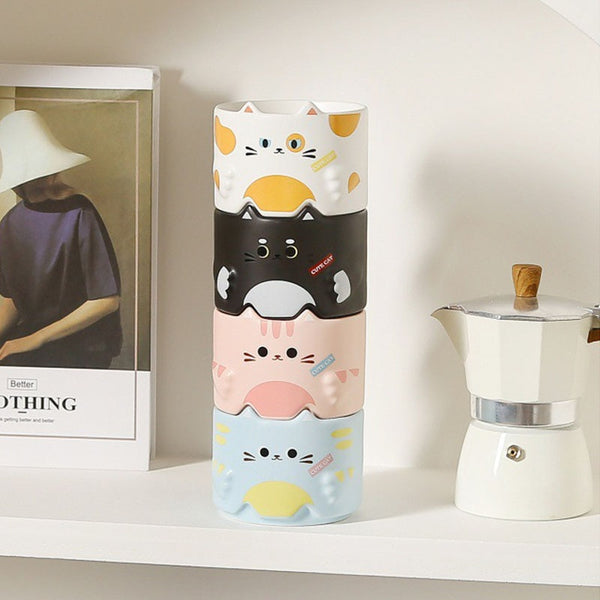 Kawaii ceramic coffee mugs