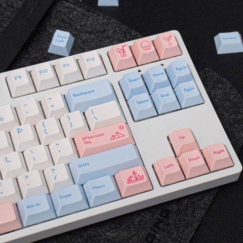 white keycaps set