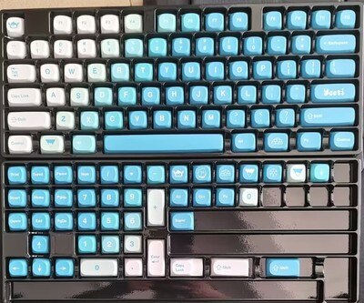 Blue keycaps set - 119 keys version - Keycaps set