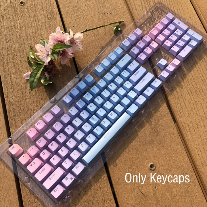 oem profile  keycaps set dark blue