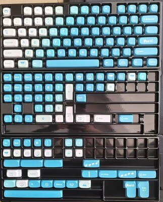 Blue keycaps set