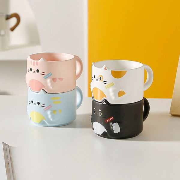 Kawaii ceramic coffee mugs