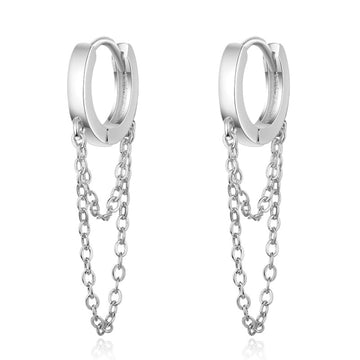 Delicate silver earrings | Dainty silver earrings - silver 3 - Jewelery