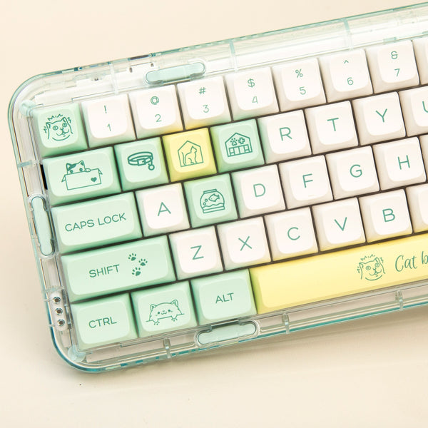 cute pbt dye sublimation keycaps | cute keycaps set