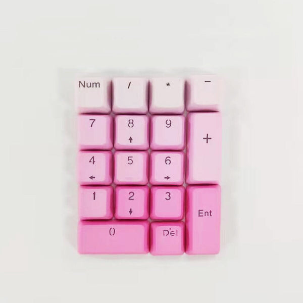 oem profile  keycaps set pink digital