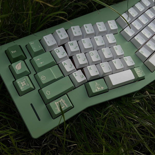 Green Arabic keycaps set