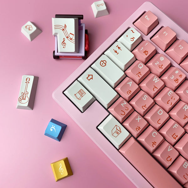 Pink korean keyaps set