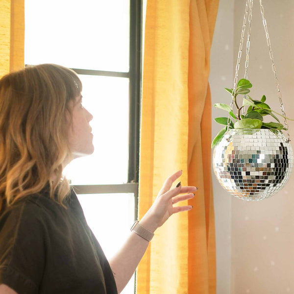 Disco Ball Planter - Home decor