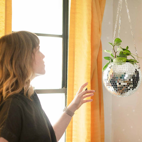Disco Ball Planter - Home decor