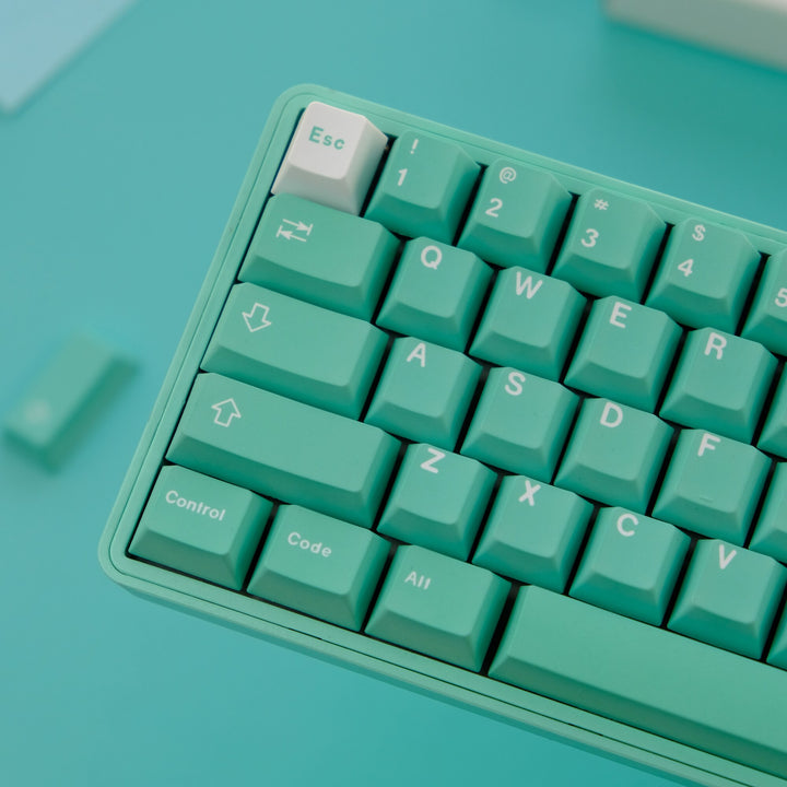 129 Keys green keycaps set | Cherry profile keycaps set | Mechanical keyboard