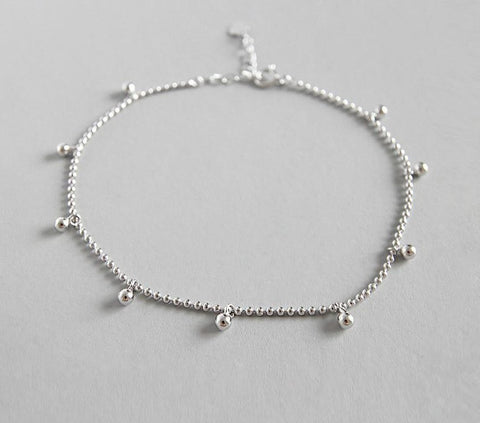 925 sterling silver anklet bracelet