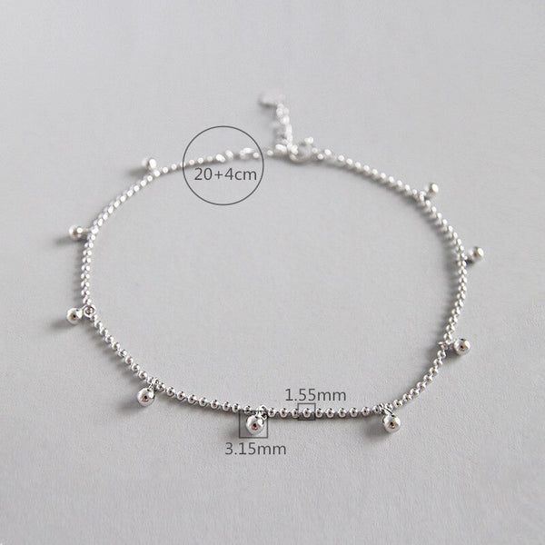 925 sterling silver anklet bracelet