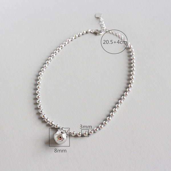 925 sterling silver anklet bracelet