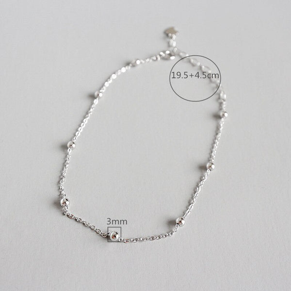 925 sterling silver anklet bracelet