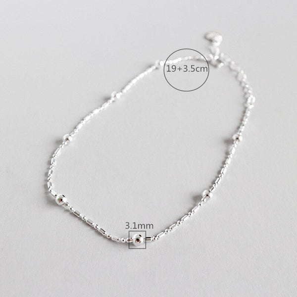 925 sterling silver anklet bracelet