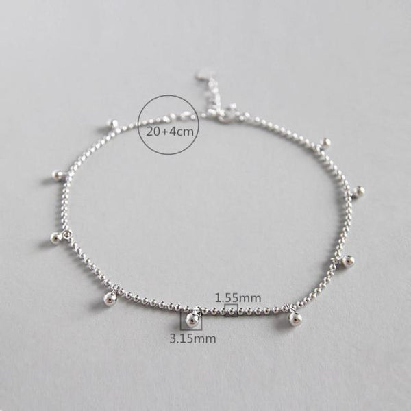 925 sterling silver anklet bracelet a
