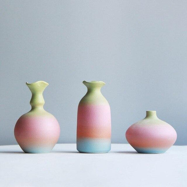 minimalist ceramic vase set of b