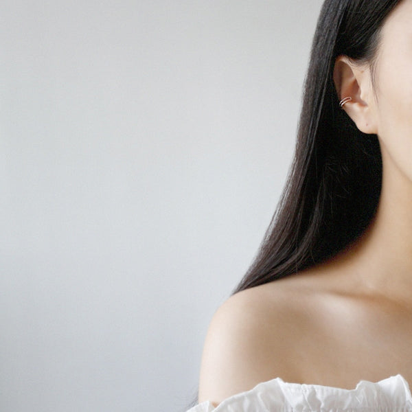 multilayer ear cuff without piercing