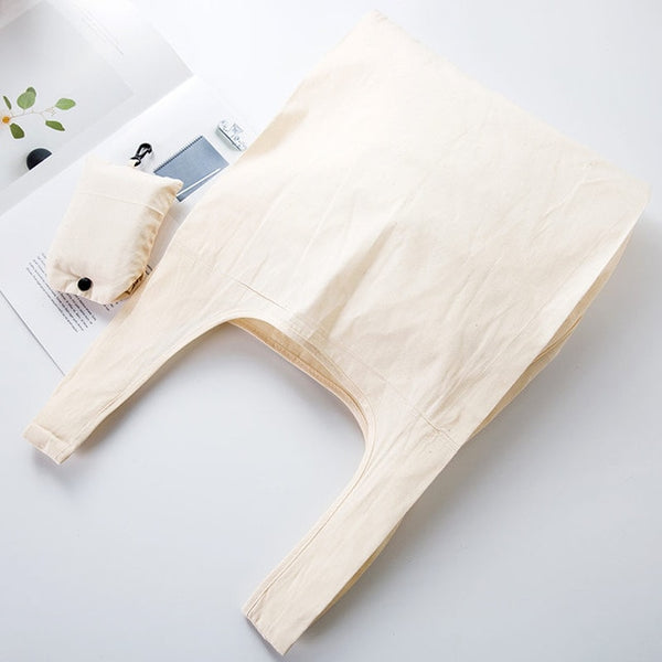 eco-friendly tote bag pure white