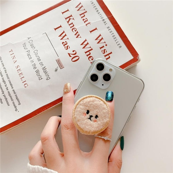 universal phone holder grip light yellow