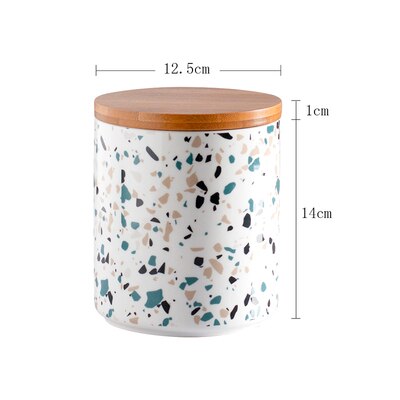scandinavian sealed ceramic jars 1pcs-m