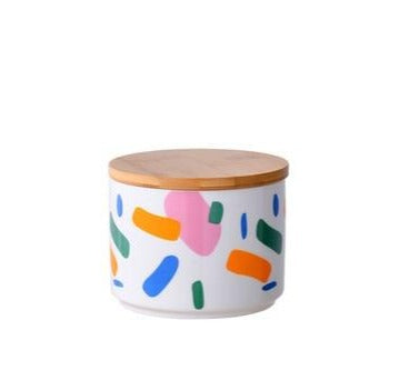 scandinavian sealed ceramic jars 1pcs-s 2