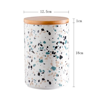scandinavian sealed ceramic jars 1pcs-l 2
