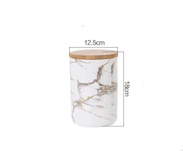 scandinavian sealed ceramic jars 1pcs-l 4