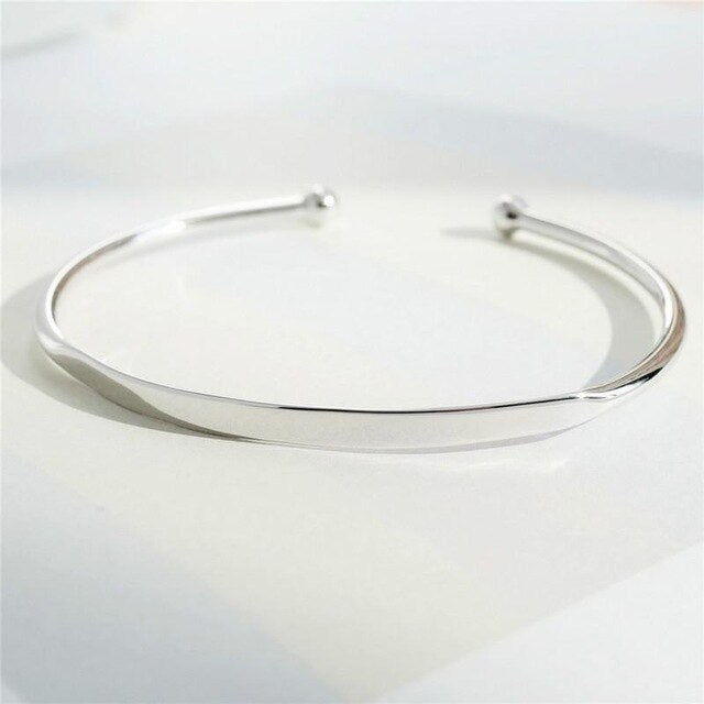 925 sterling silver silver bangles bracelets default title
