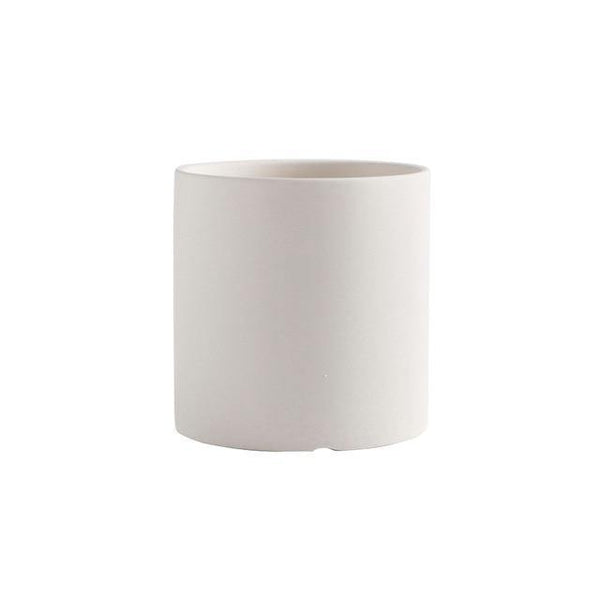 ceramic plant pots white / 8x8x8cm